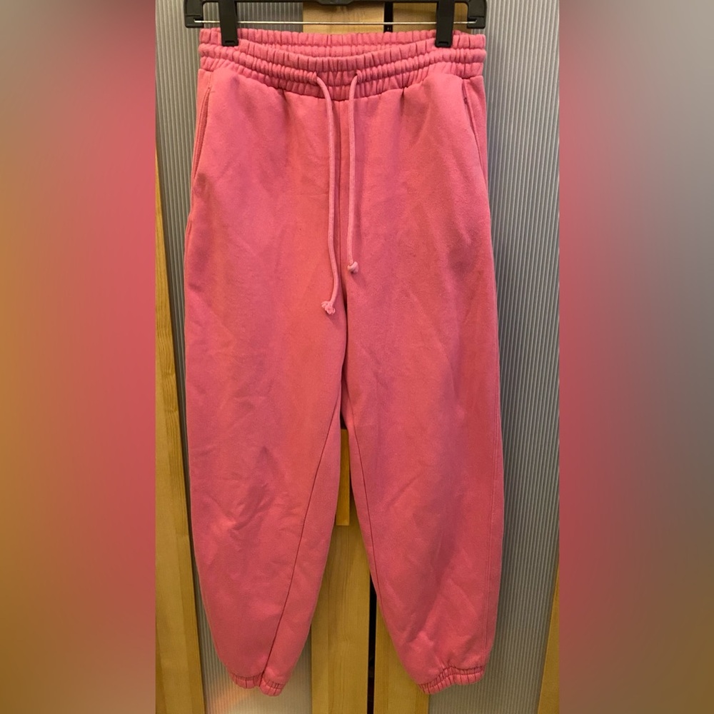 Zara hot pink jogger sweatpants Size Medium